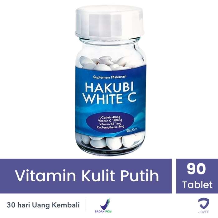 Jual Hakubi White C Whitening 90 Tabs - Suplemen Kulit - Jovee